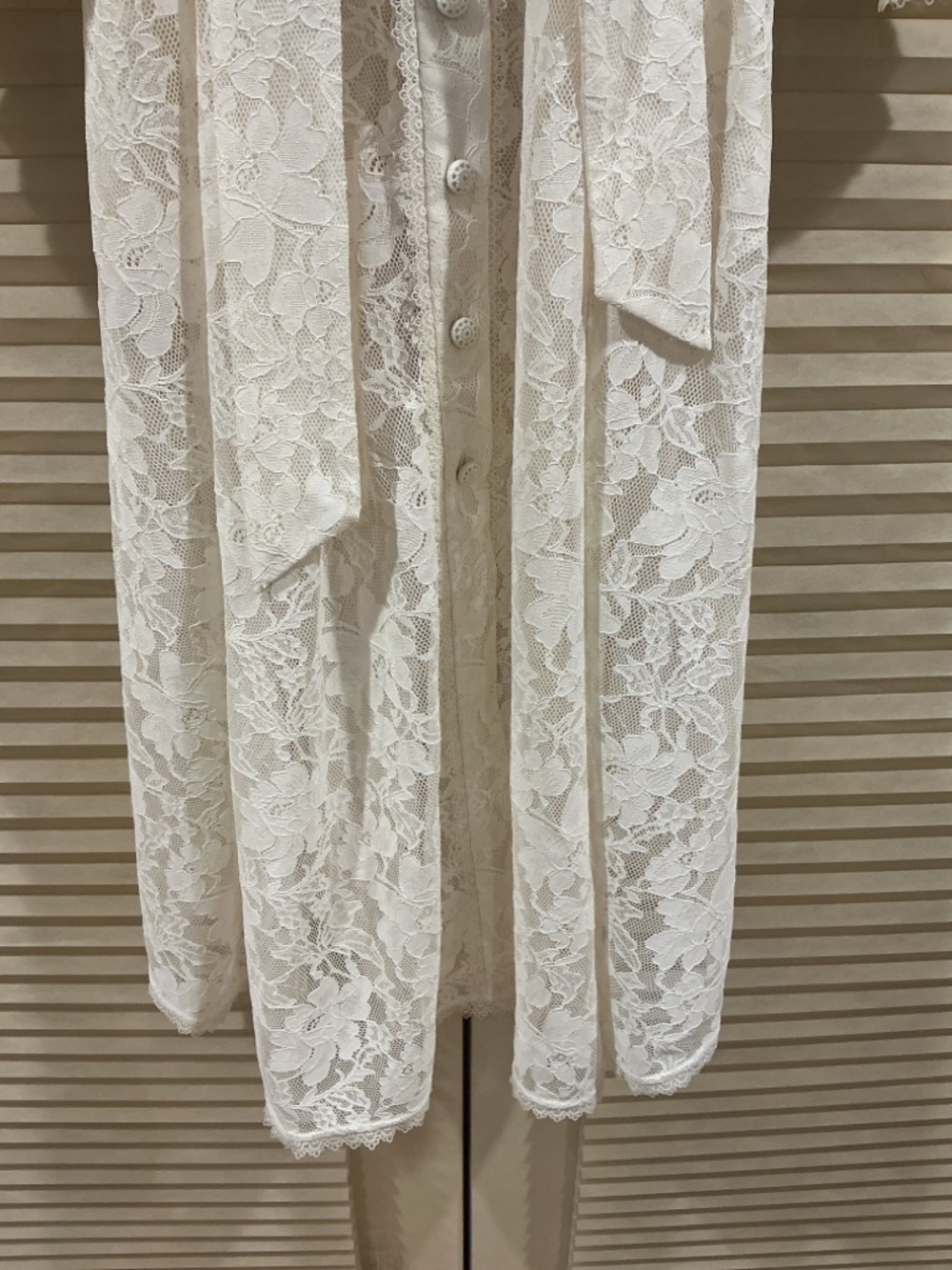 NWOT Zimmermann Cream Floral Lace Buttoned Midi Dress, Size AU 2 = M - Picture 6 of 10